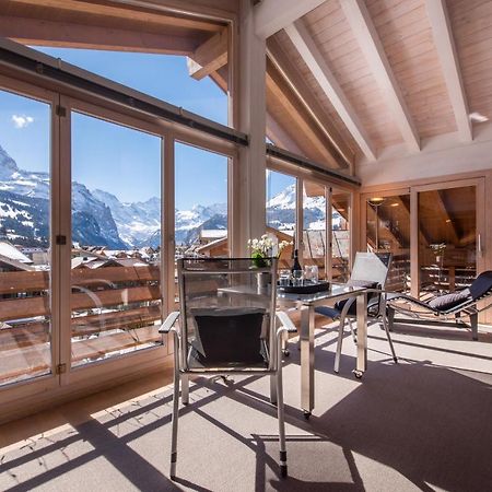Chalet Schneehoren Penthouse Wengen Kültér fotó