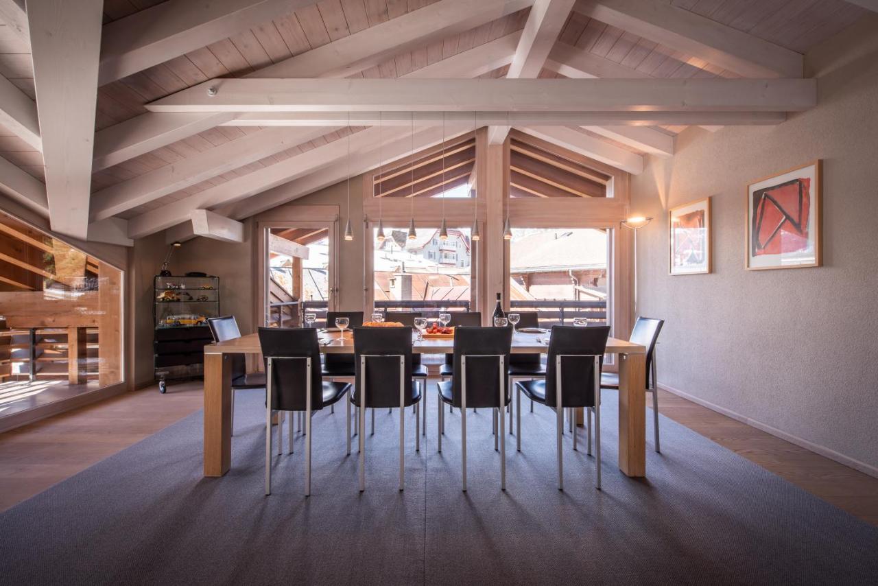 Chalet Schneehoren Penthouse Wengen Kültér fotó