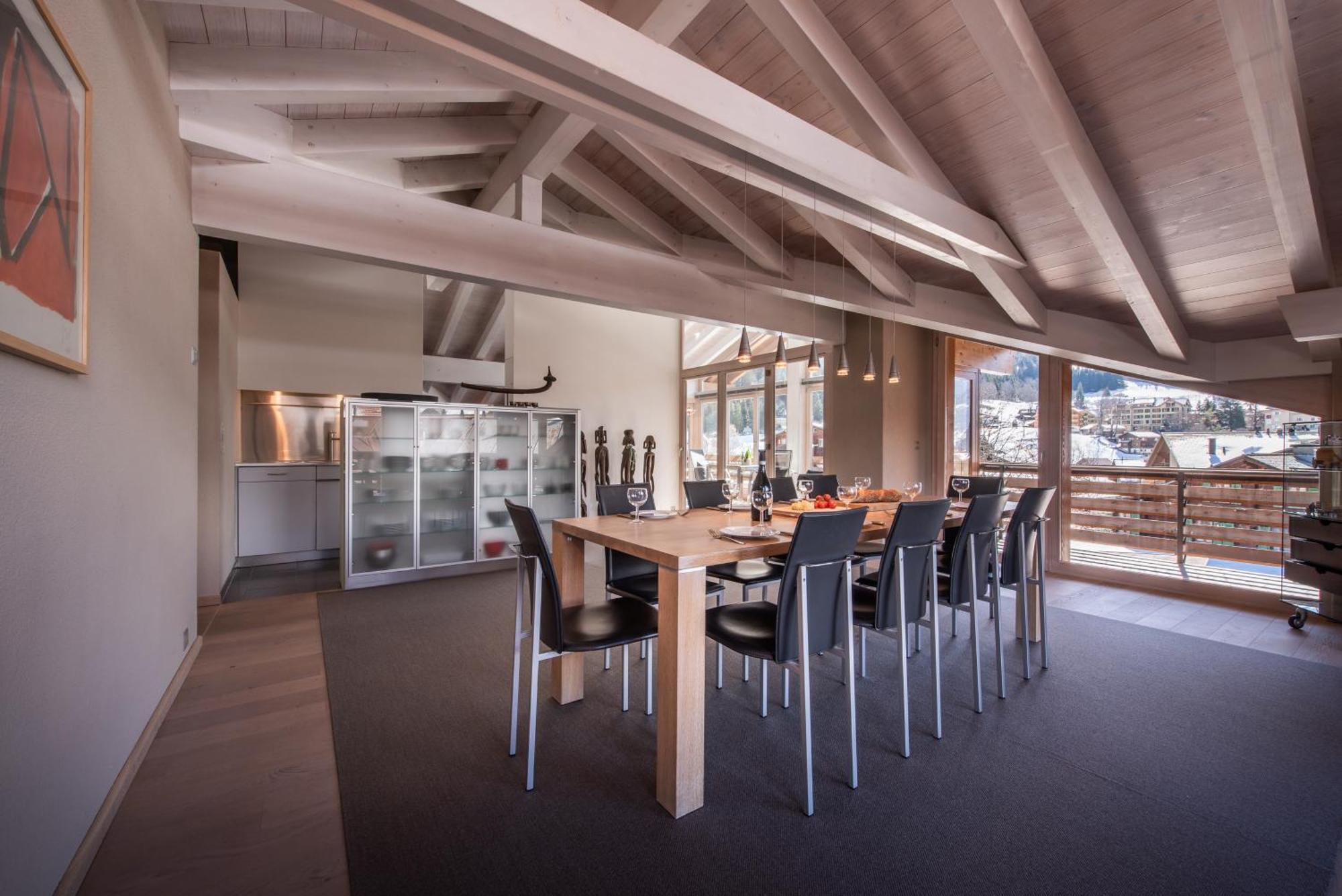Chalet Schneehoren Penthouse Wengen Kültér fotó
