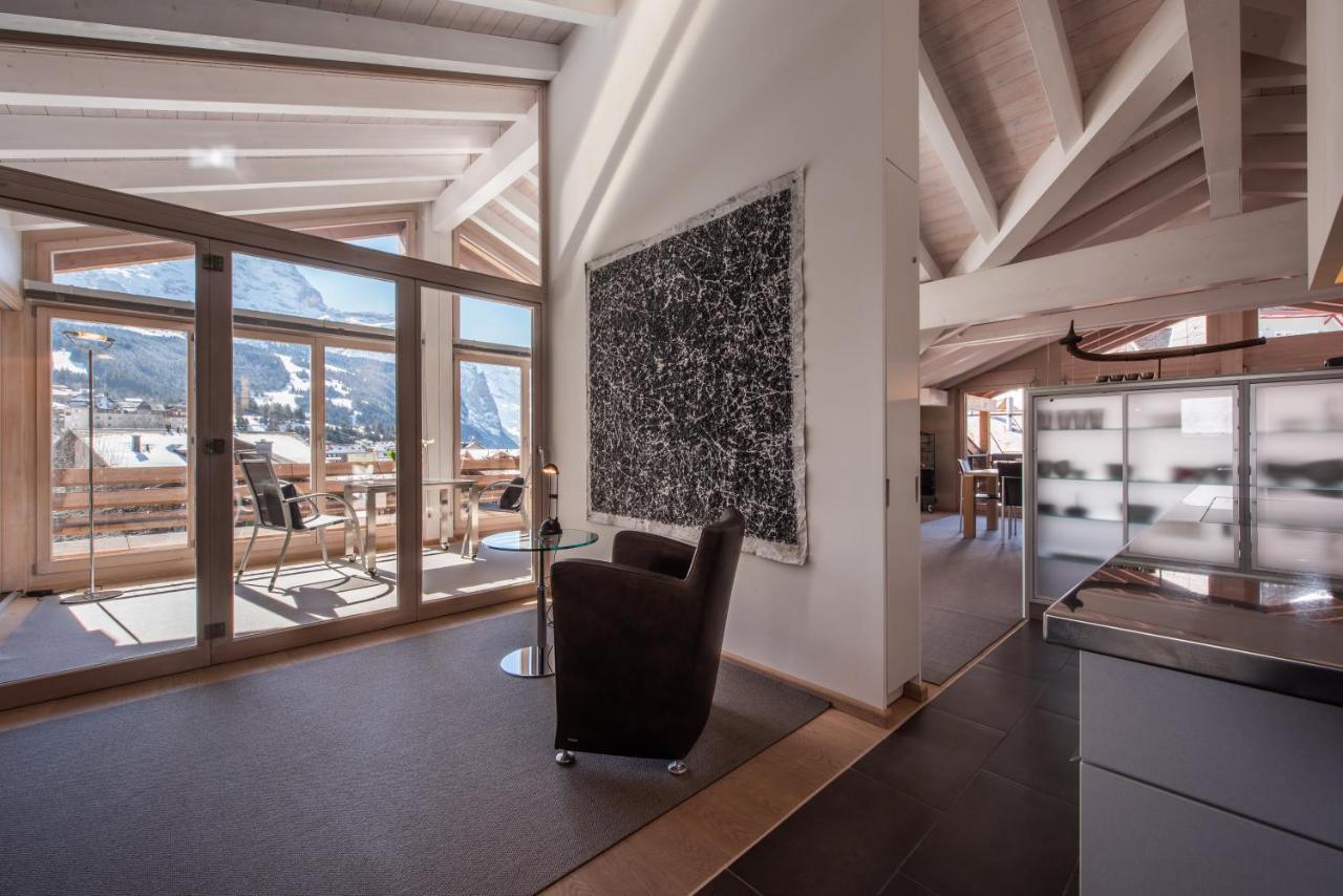 Chalet Schneehoren Penthouse Wengen Kültér fotó