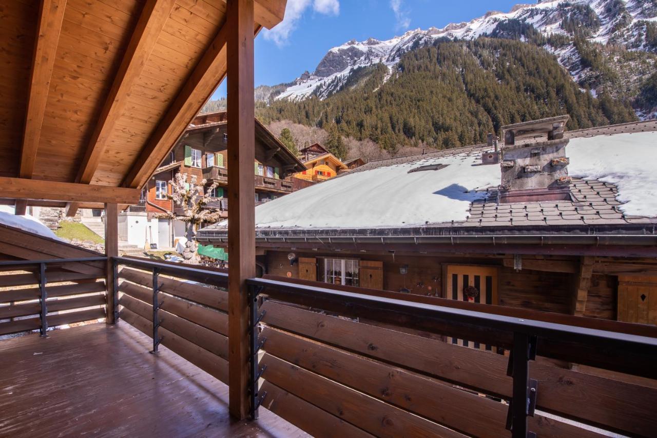 Chalet Schneehoren Penthouse Wengen Kültér fotó