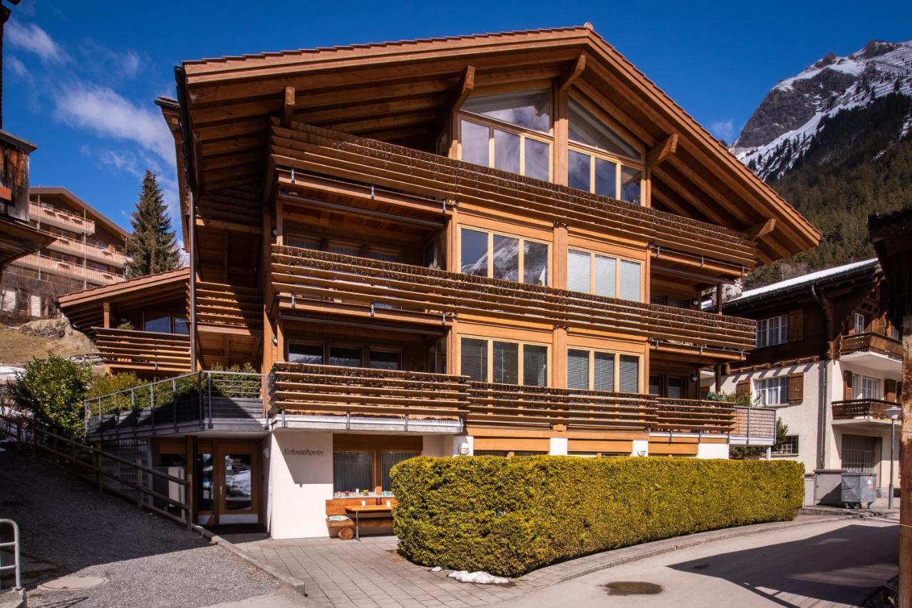 Chalet Schneehoren Penthouse Wengen Kültér fotó