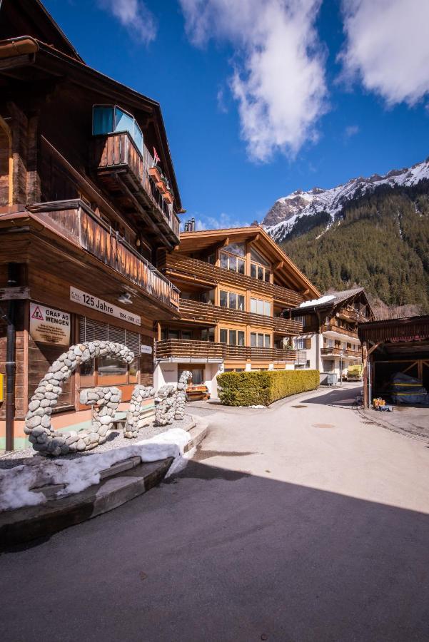 Chalet Schneehoren Penthouse Wengen Kültér fotó