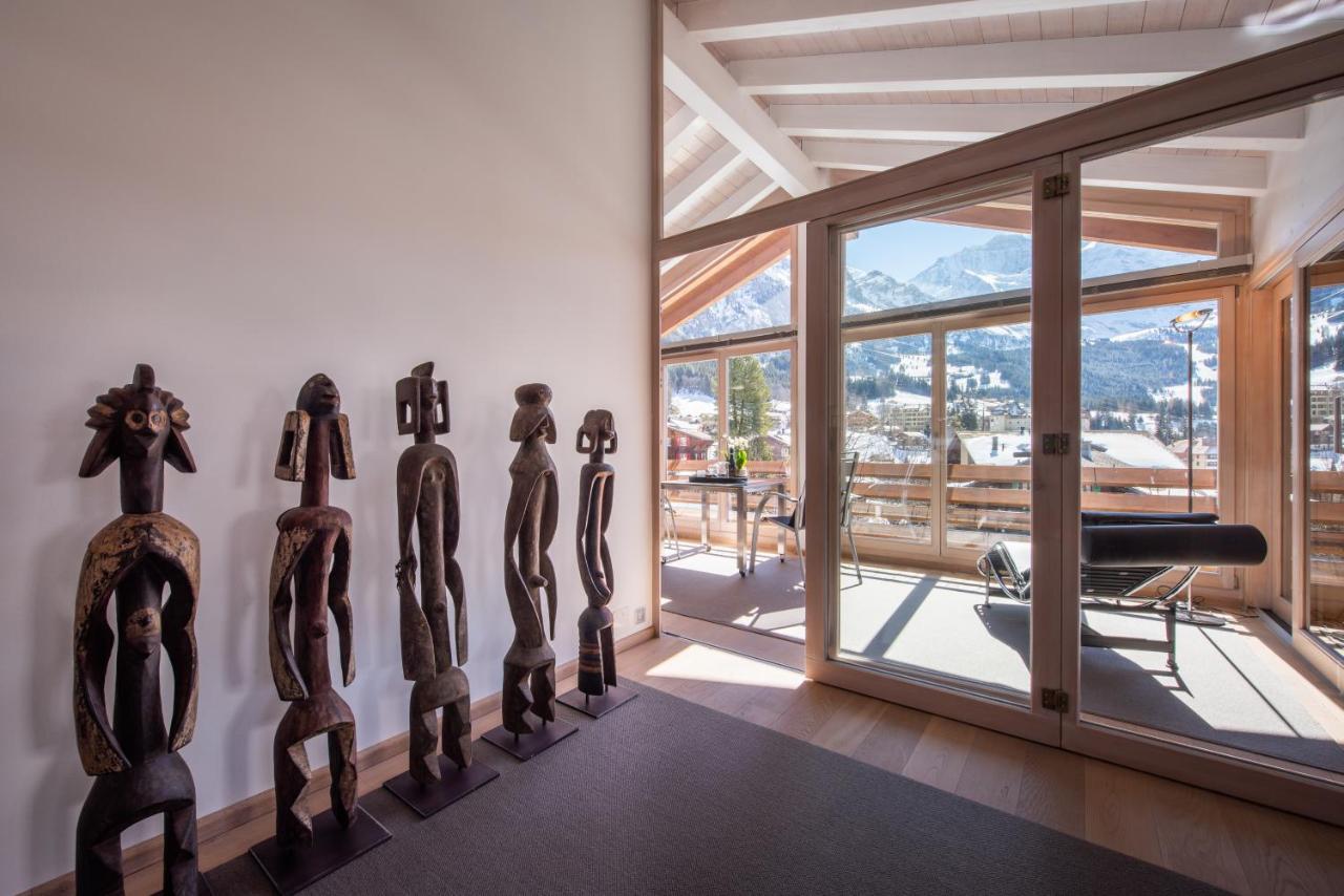 Chalet Schneehoren Penthouse Wengen Kültér fotó
