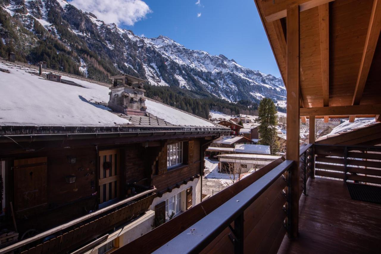 Chalet Schneehoren Penthouse Wengen Kültér fotó