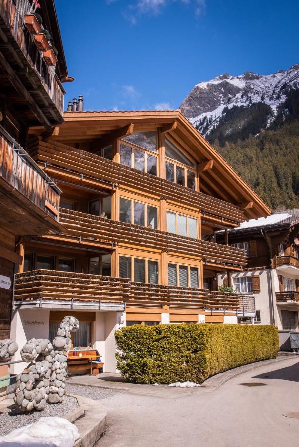 Chalet Schneehoren Penthouse Wengen Kültér fotó